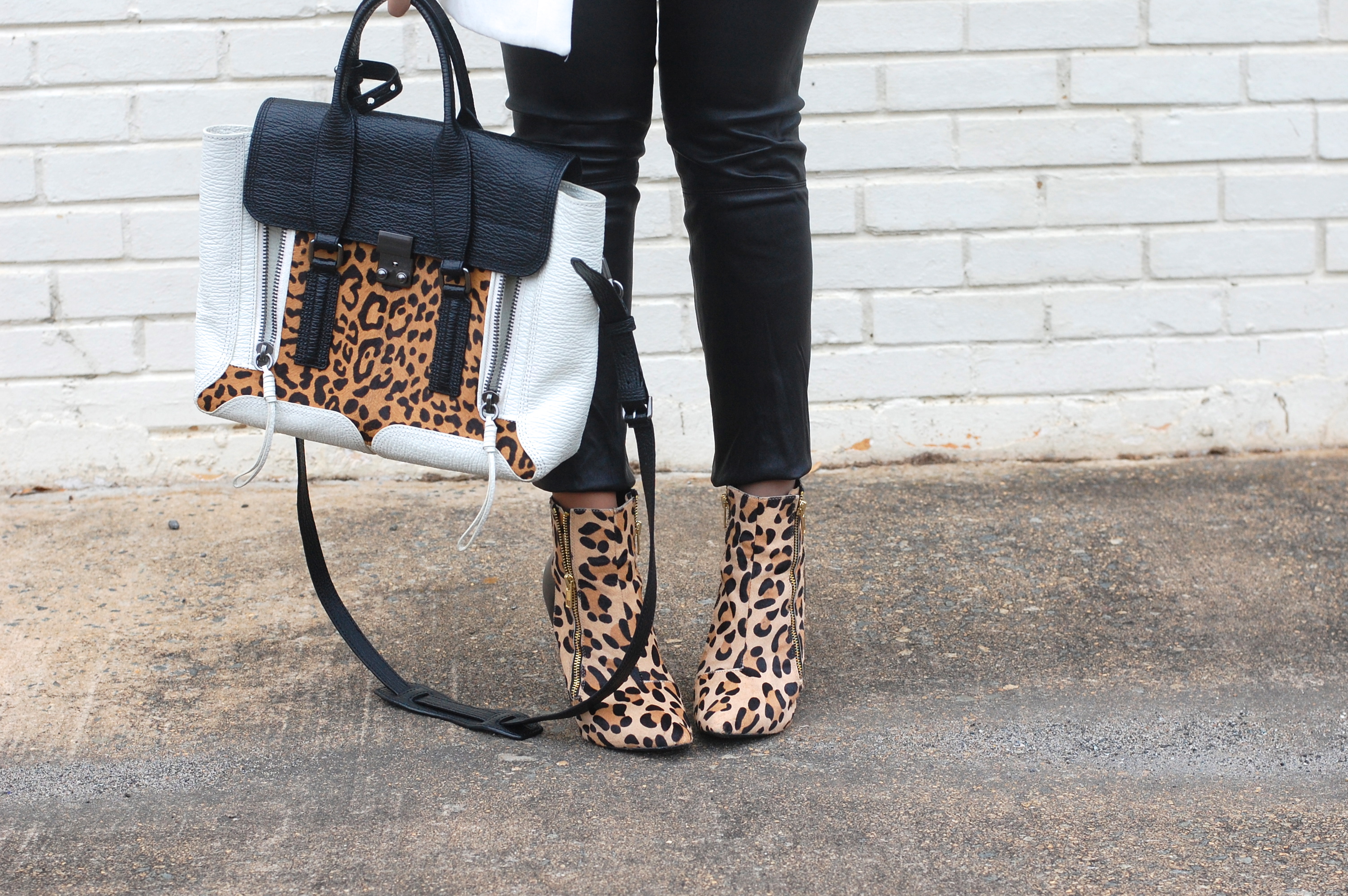 ATF 3.1 Phillip Lim Pashli Medium Satchel & Steve Madden Leopard Booties