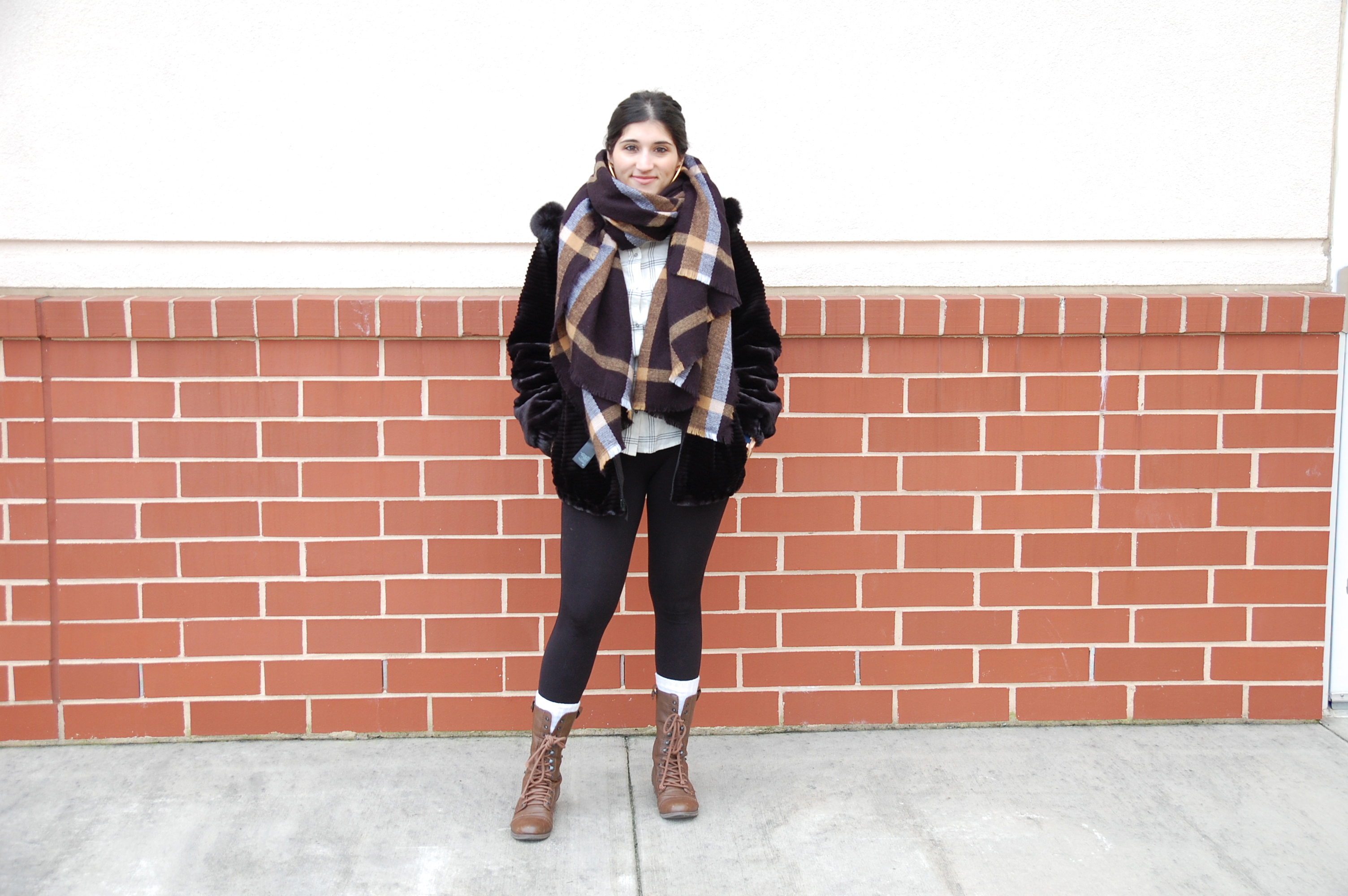 A2F Faux Fur Jacket Outfit