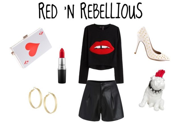 A2F Red 'N Rebellious V-Day Outfit