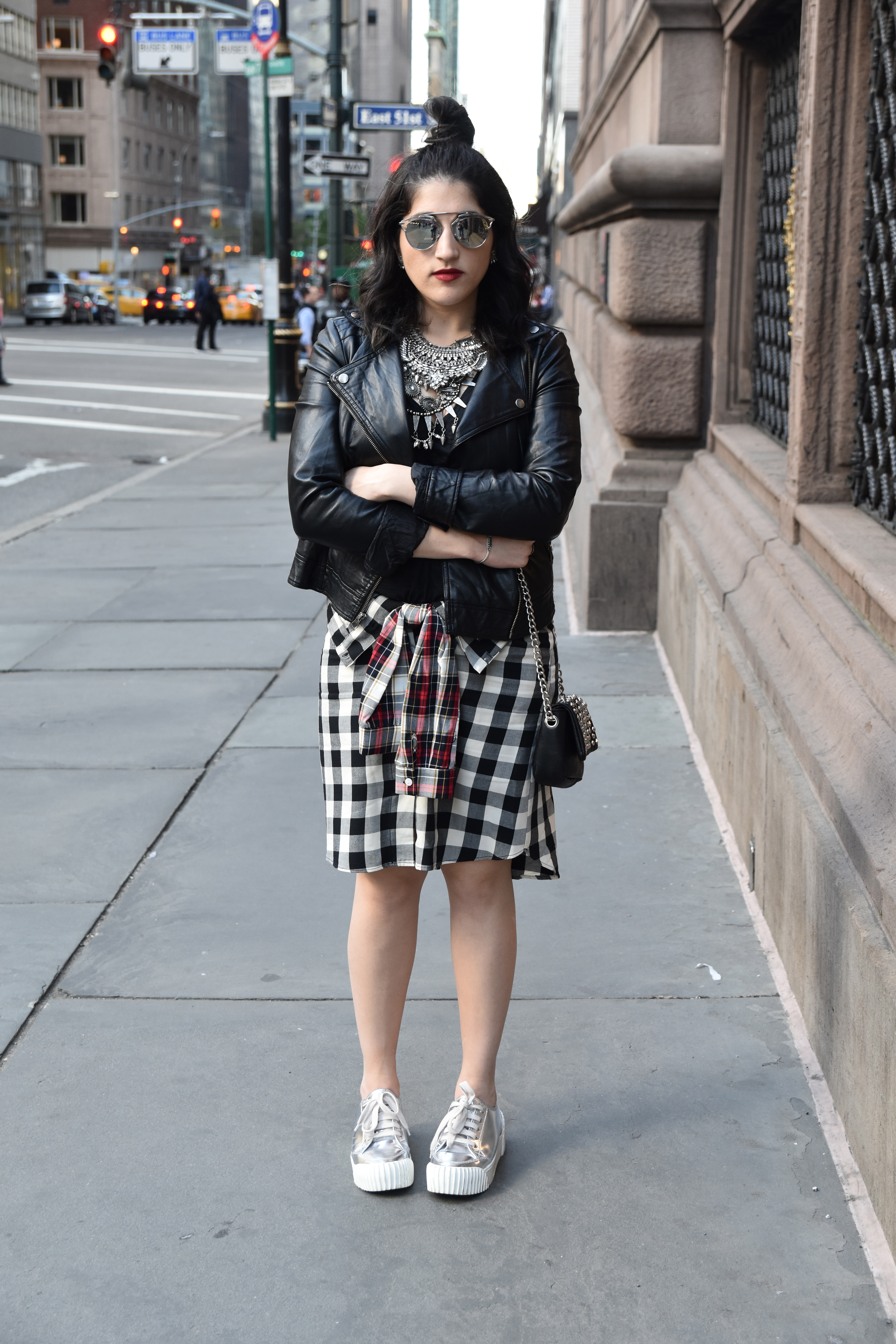 A2F Rock And Republic Jacket & Zara Skirt