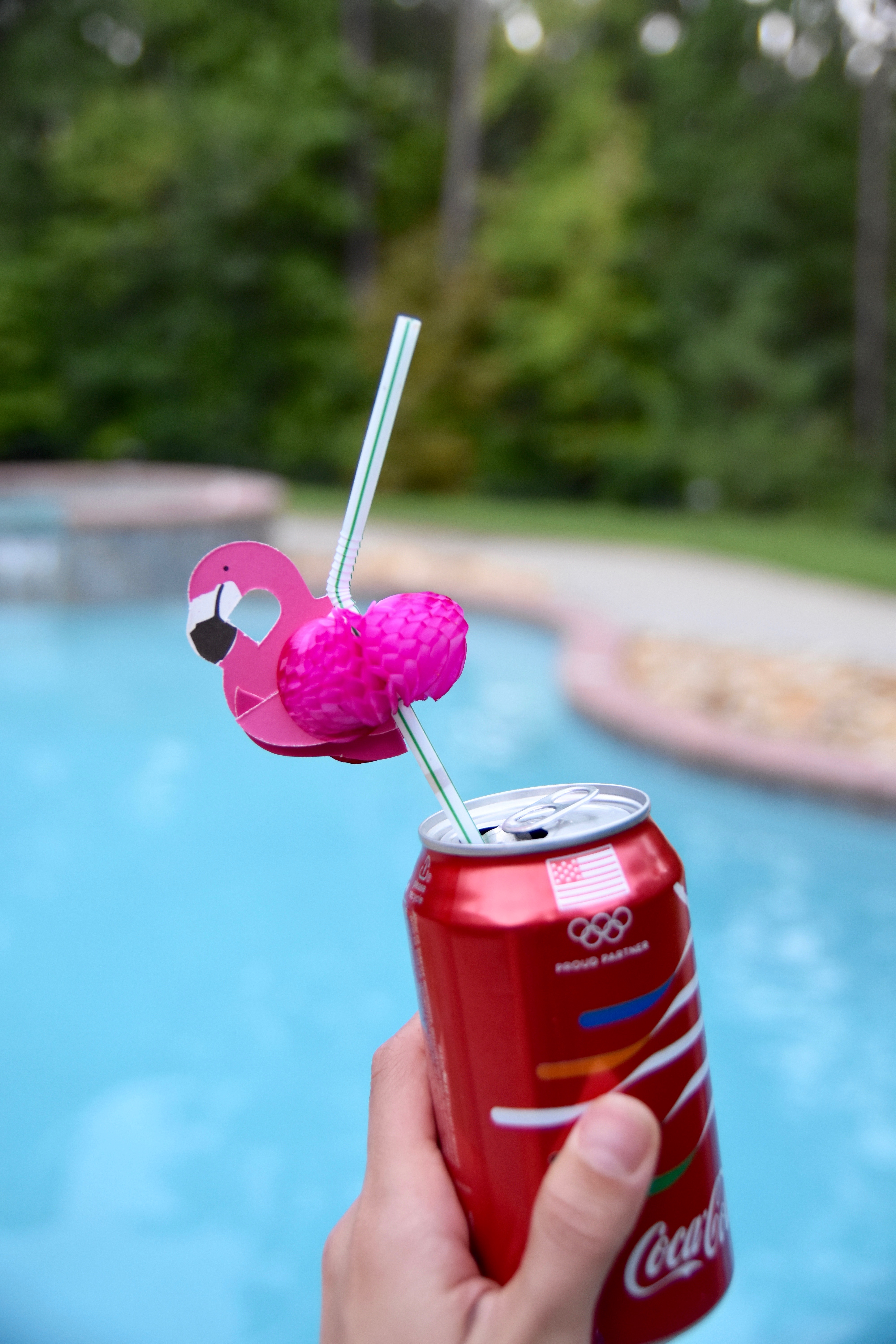 A2F Flamingo Straw in Coke