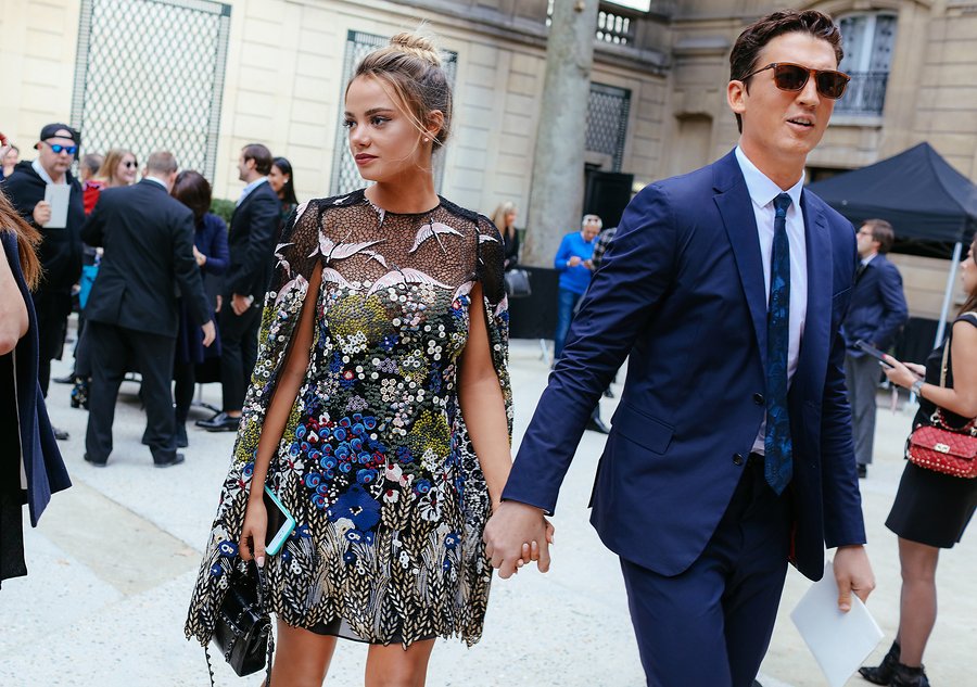 A2F Paris Street Style Keleigh Sperry in Valentino & Miles Teller