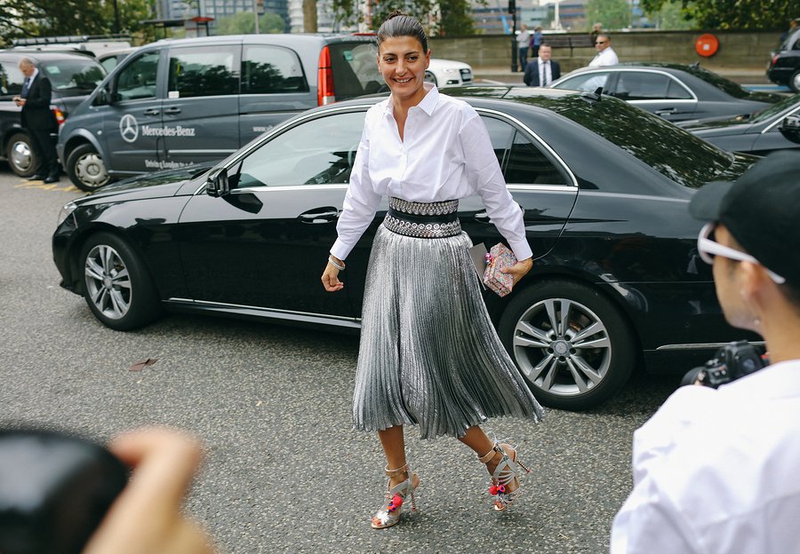 A2F Street Style London Giovanna Battaglia in Sophia Webster