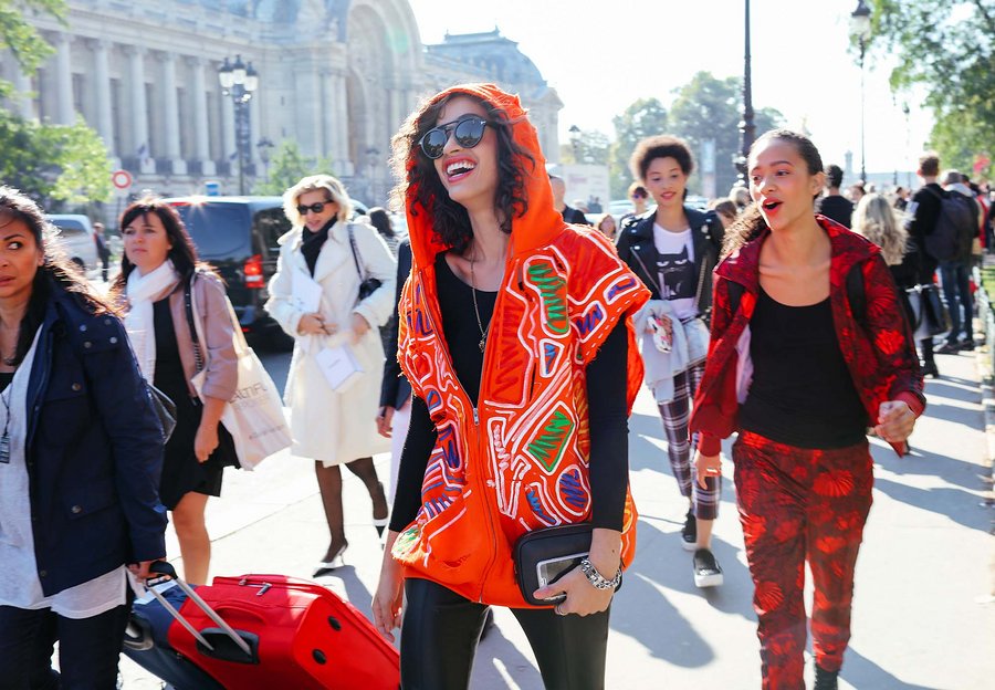 A2F Paris Street Style Alanna Arrington in Lanvin