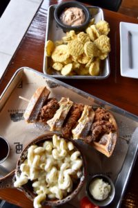 Bootlegger San Diego chicken and waffles and fried pickles