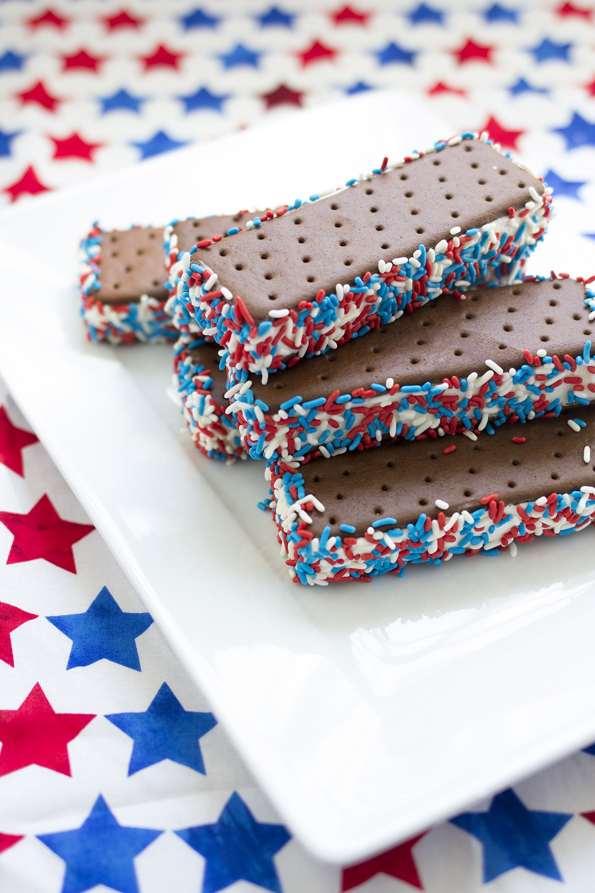 A2F Fourth of July Inspiration Icecream Sandwiches