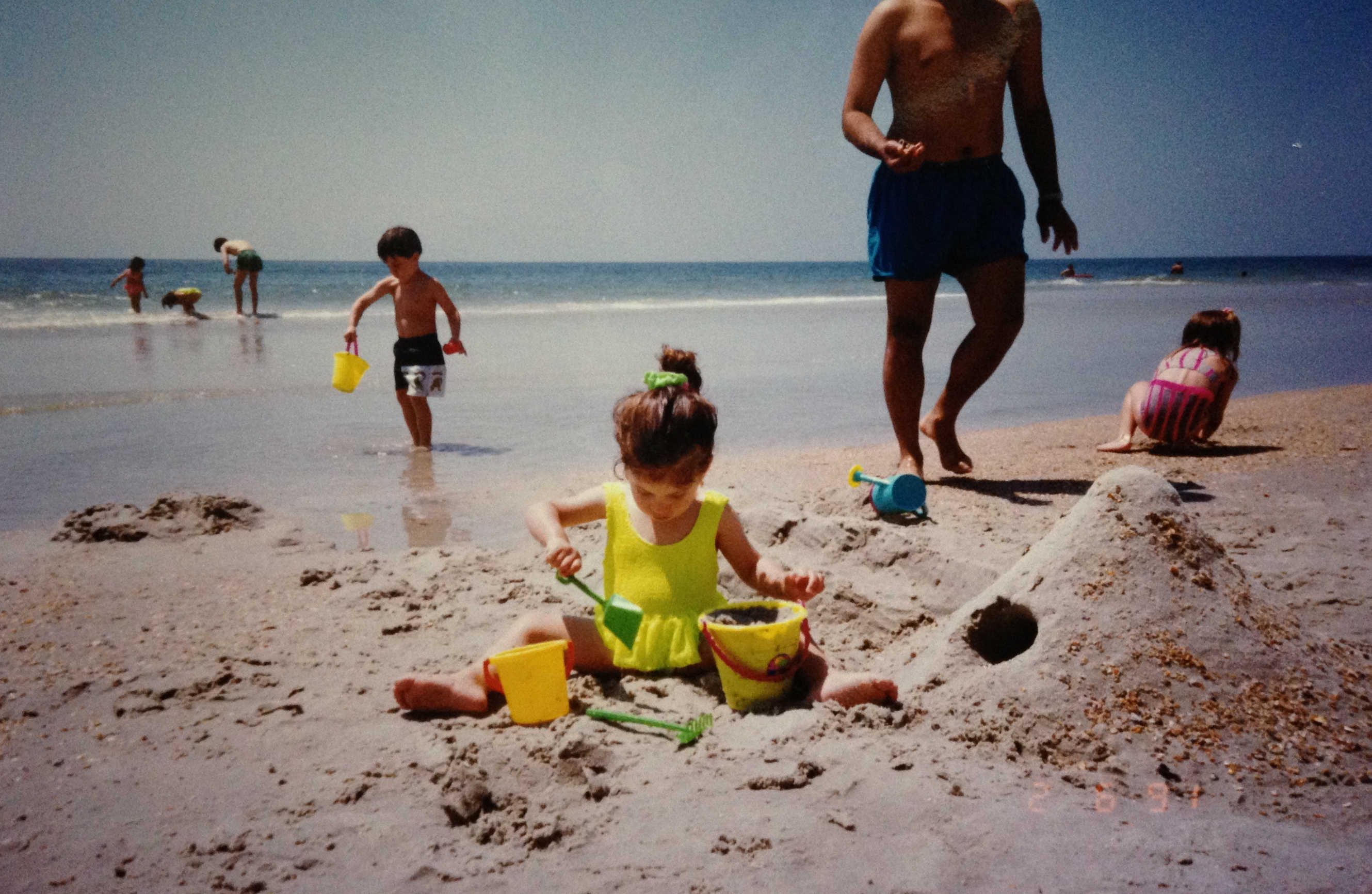 Old green bathing suit