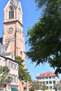 Pink Charleston tower