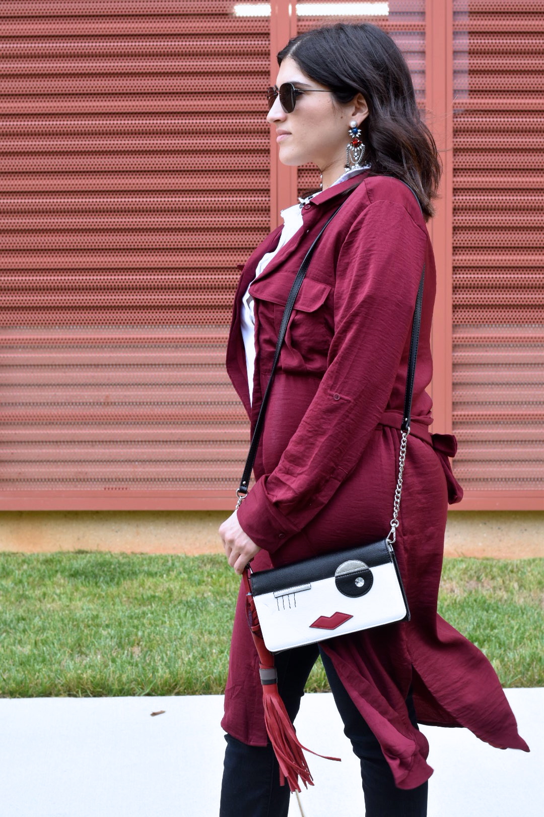 A2F Ramadan Looks Red Shirt Dress