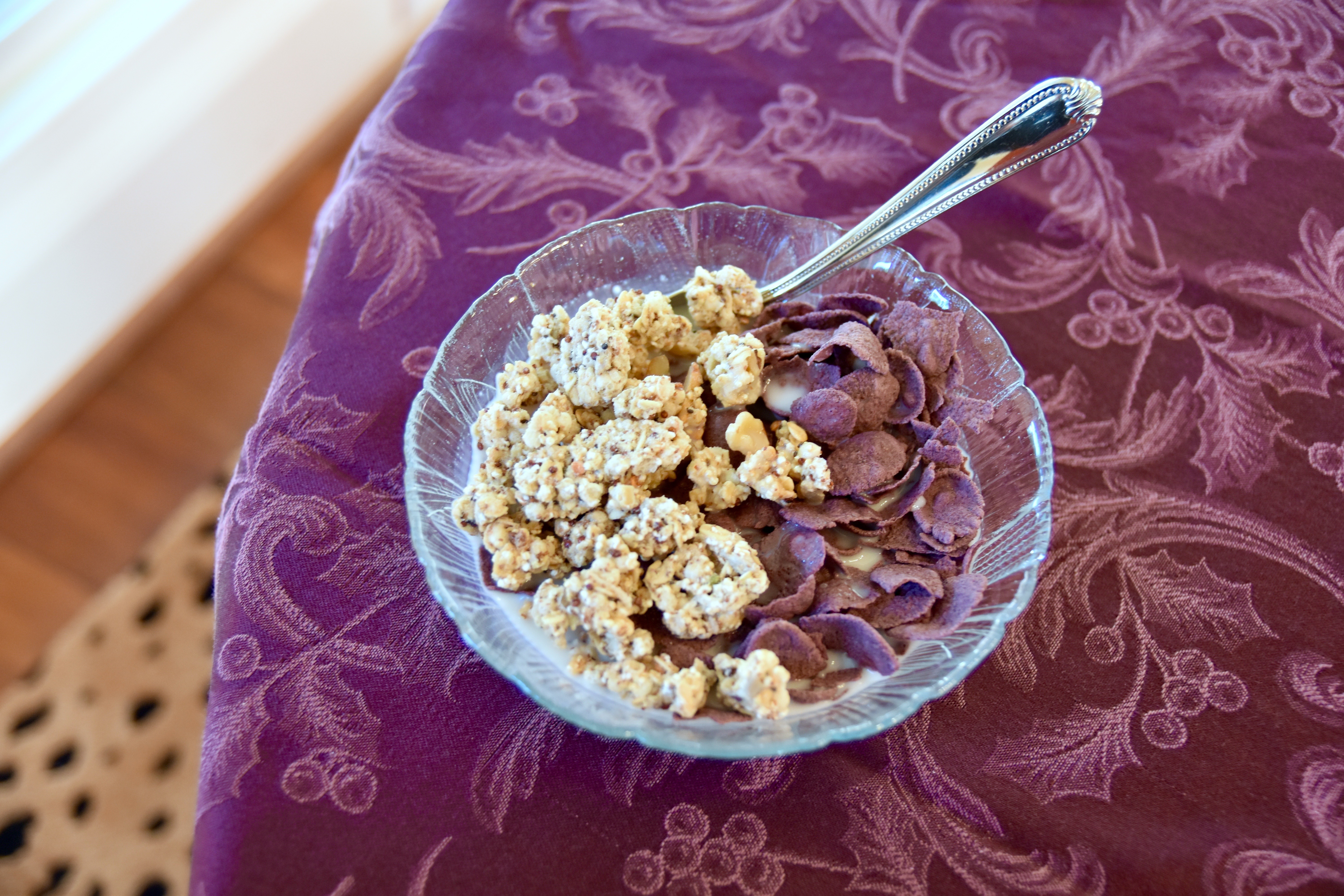 Trader Joes Purple Flakes & Coconut granola