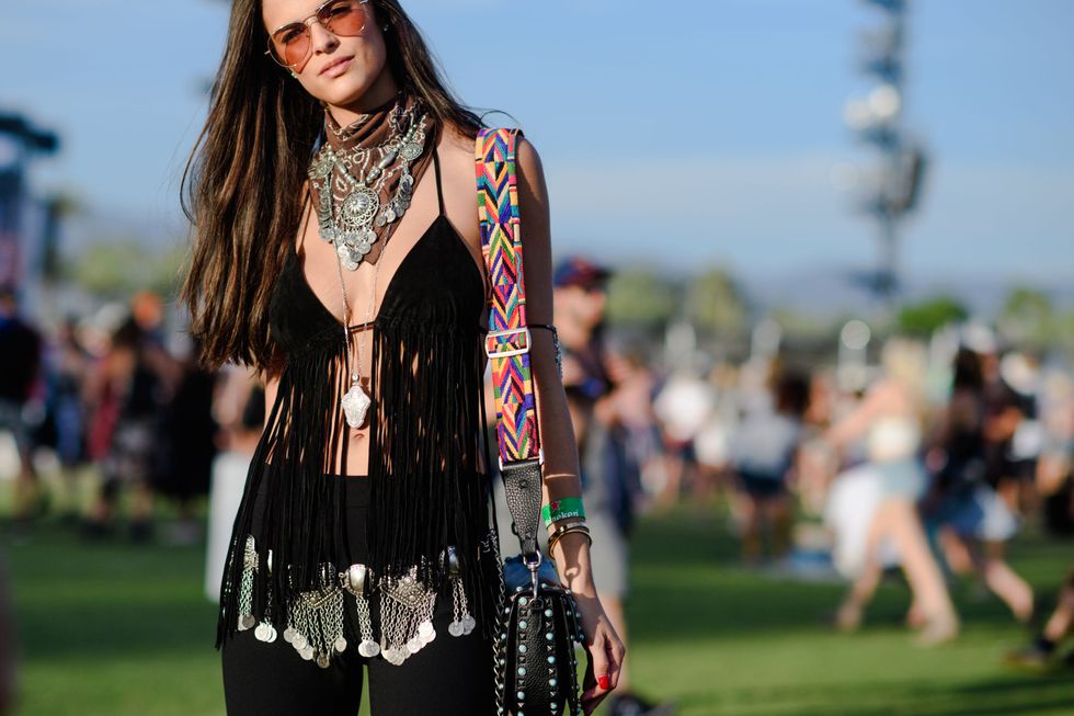 Seventies inspired style at Coachella festival