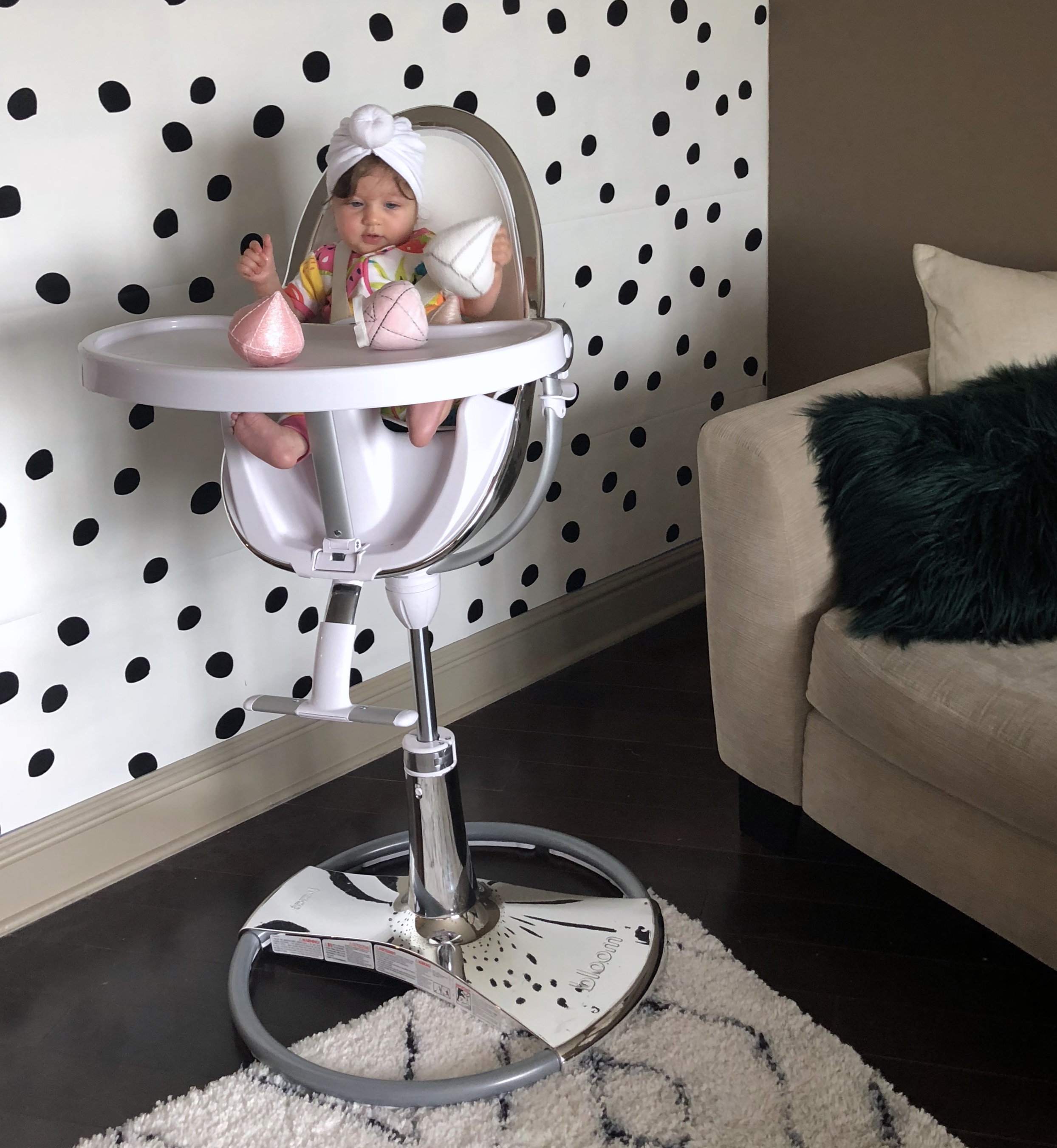 BLOOM FRESCO CHROME HIGH CHAIR