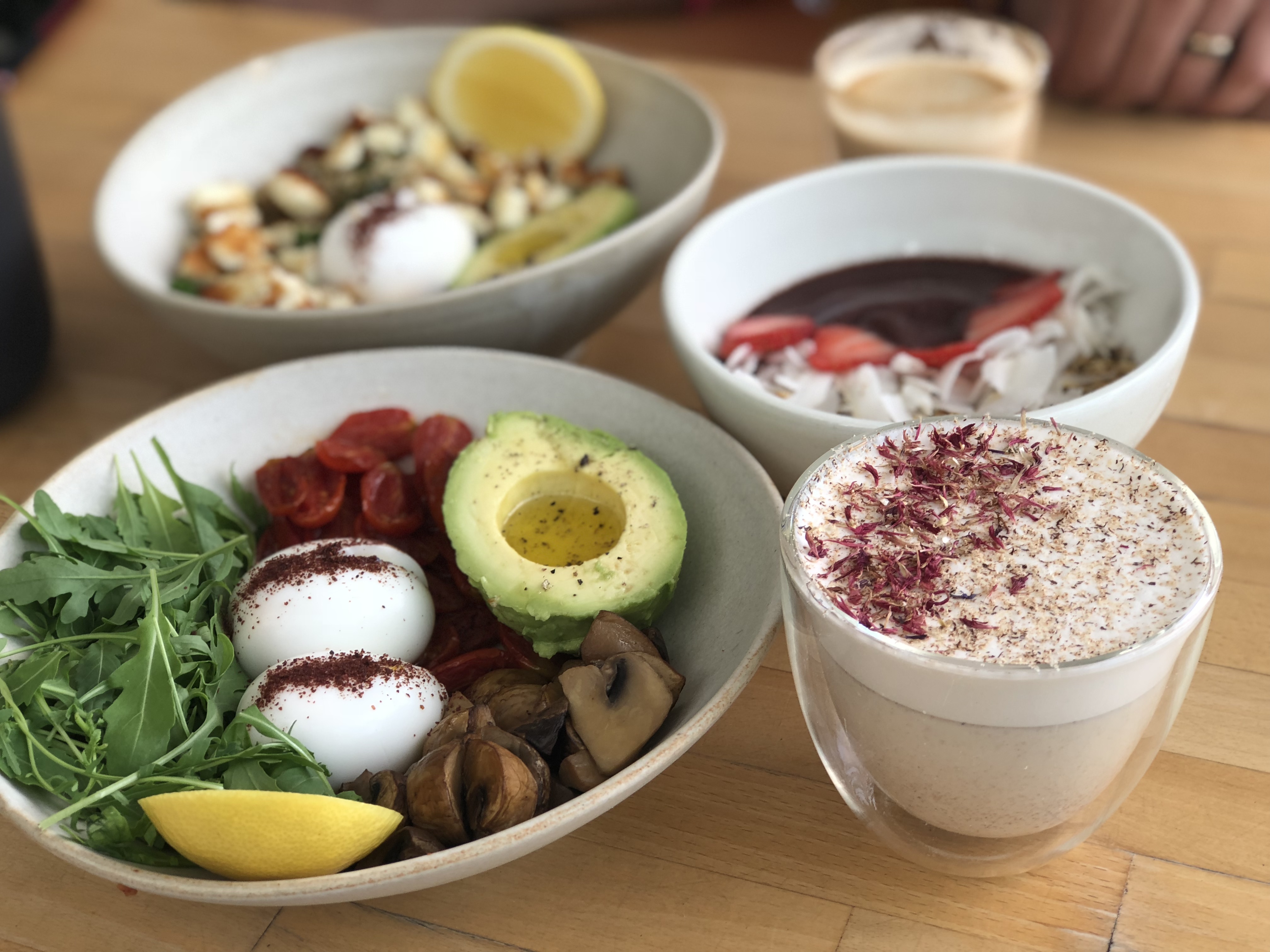 Brekkie spread at Bowl.