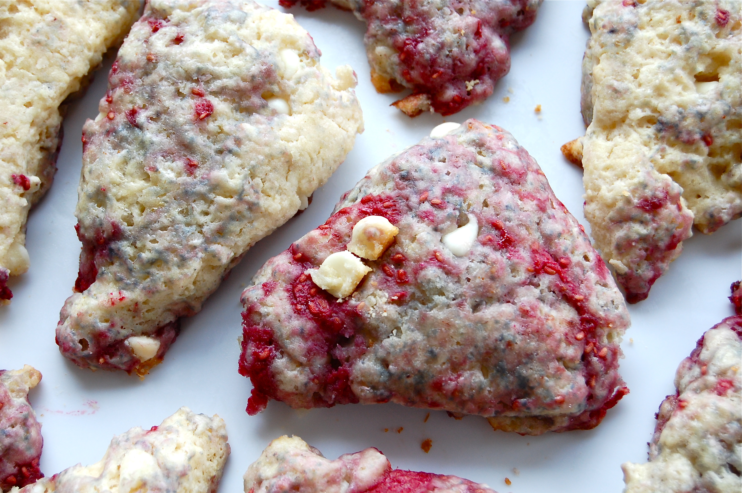 White Chocolate Raspberry Scones