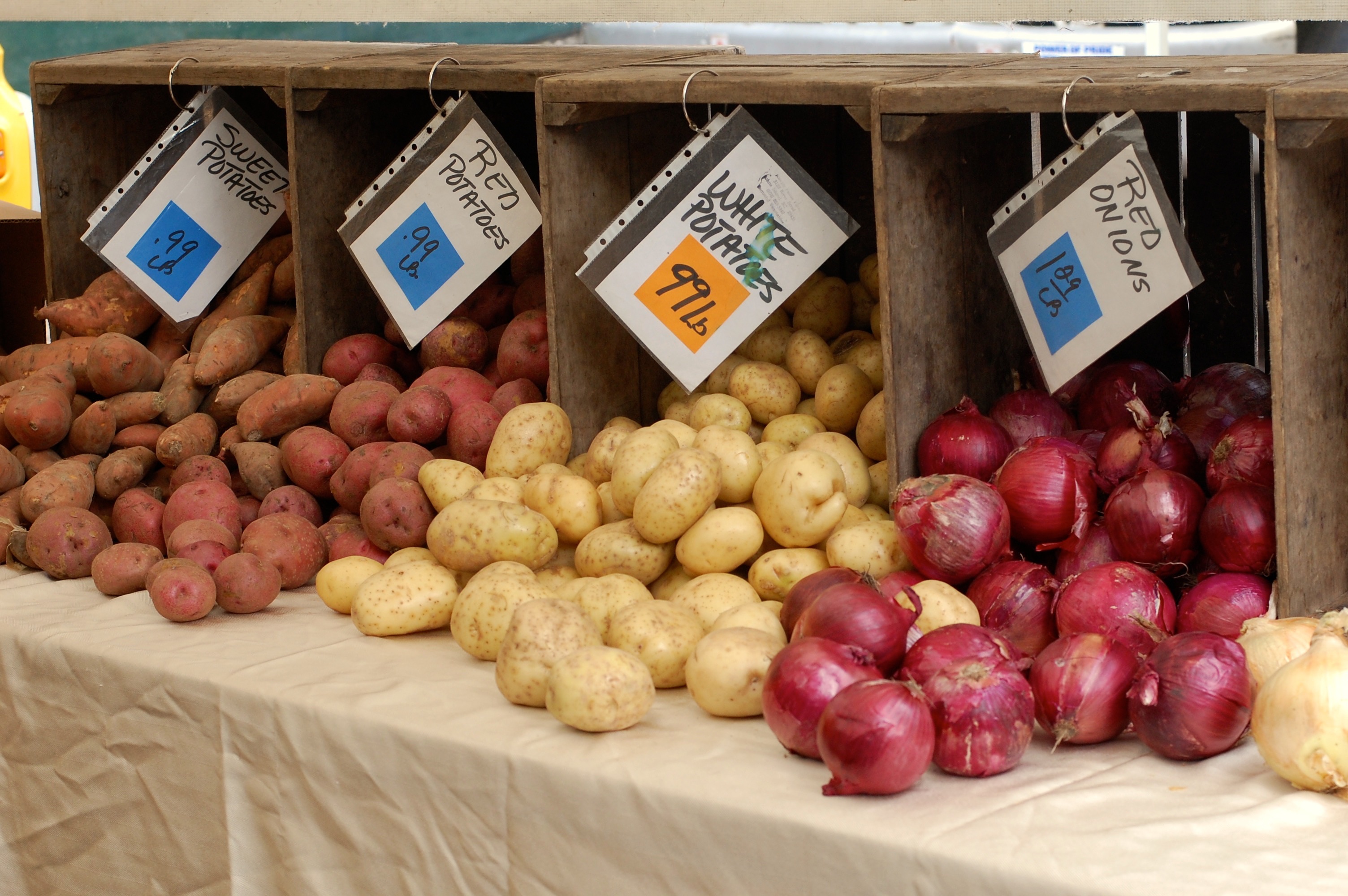 A2F Charleston Farmers Market fresh potatoes