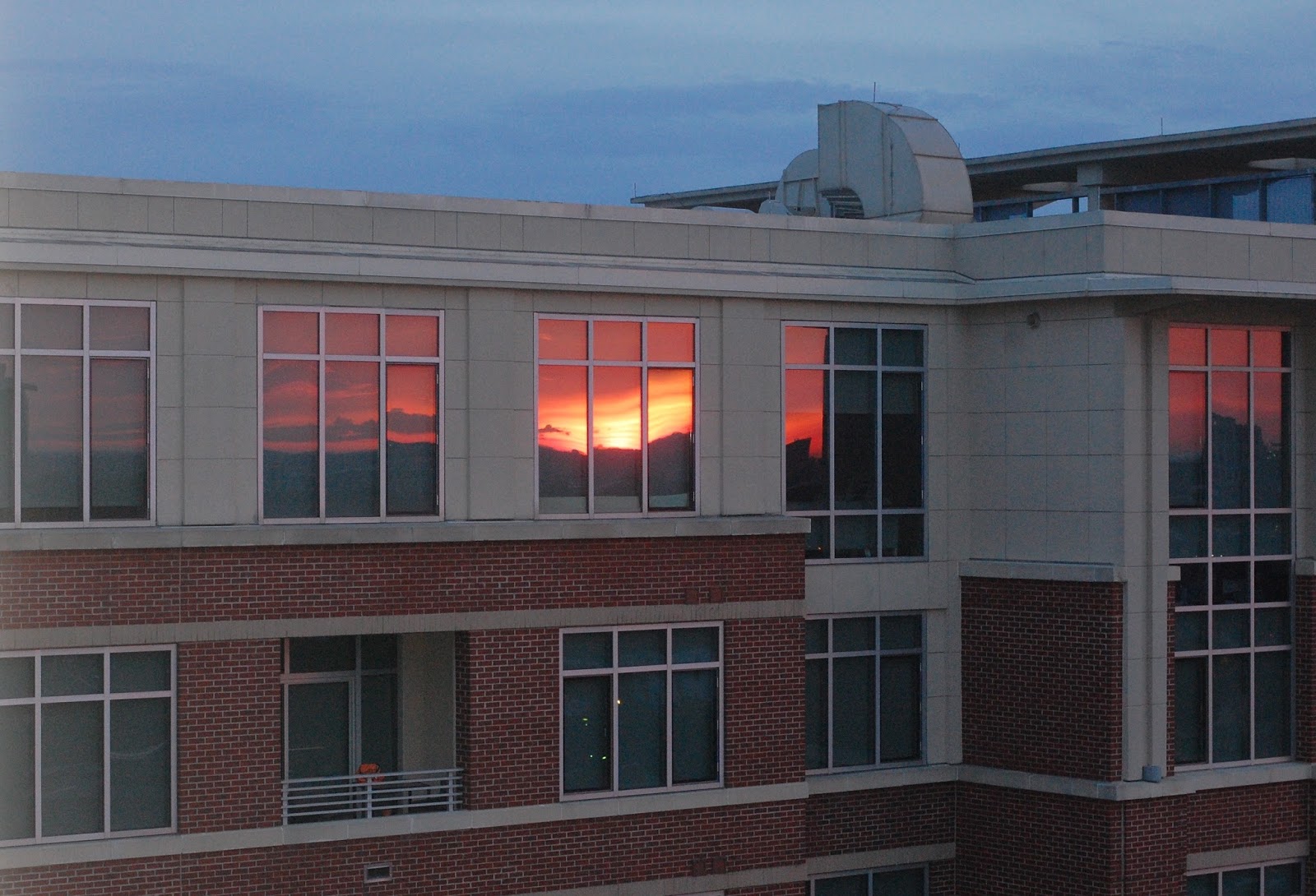 A2F Building Sunset