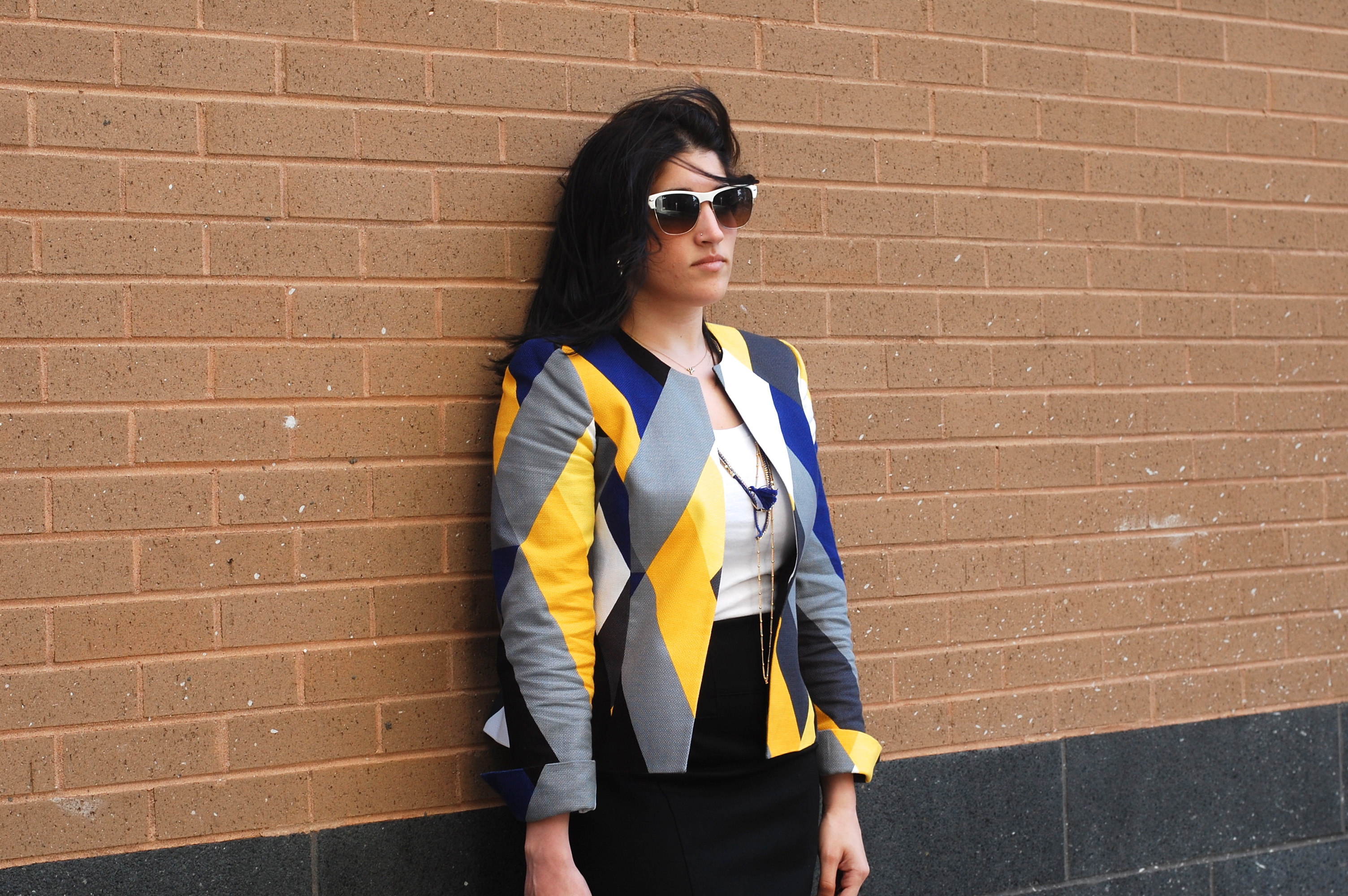 A2F Blue And Yellow Blazer