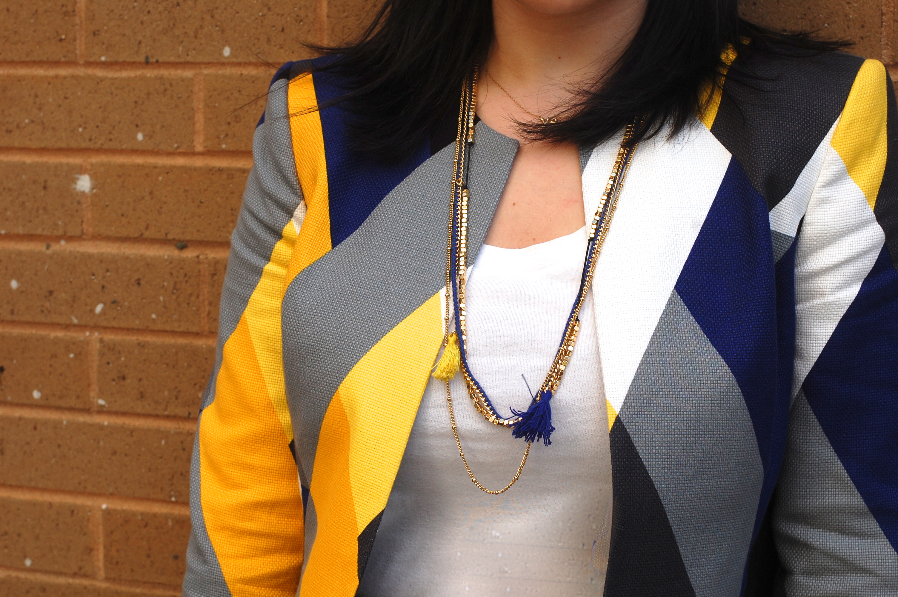 A2F Blue And Yellow Blazer