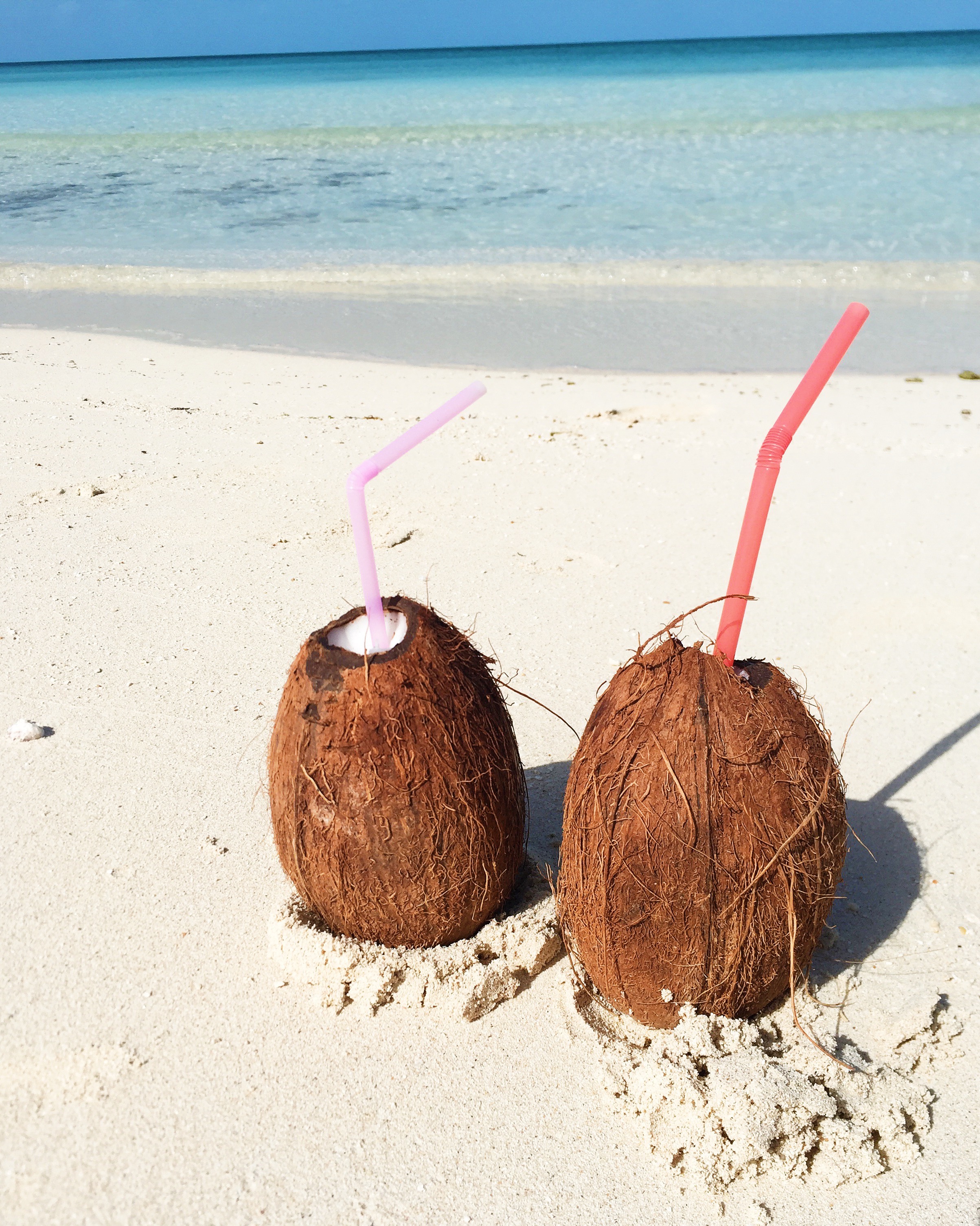 A2F Turks and Caicos Coconut milk on beach