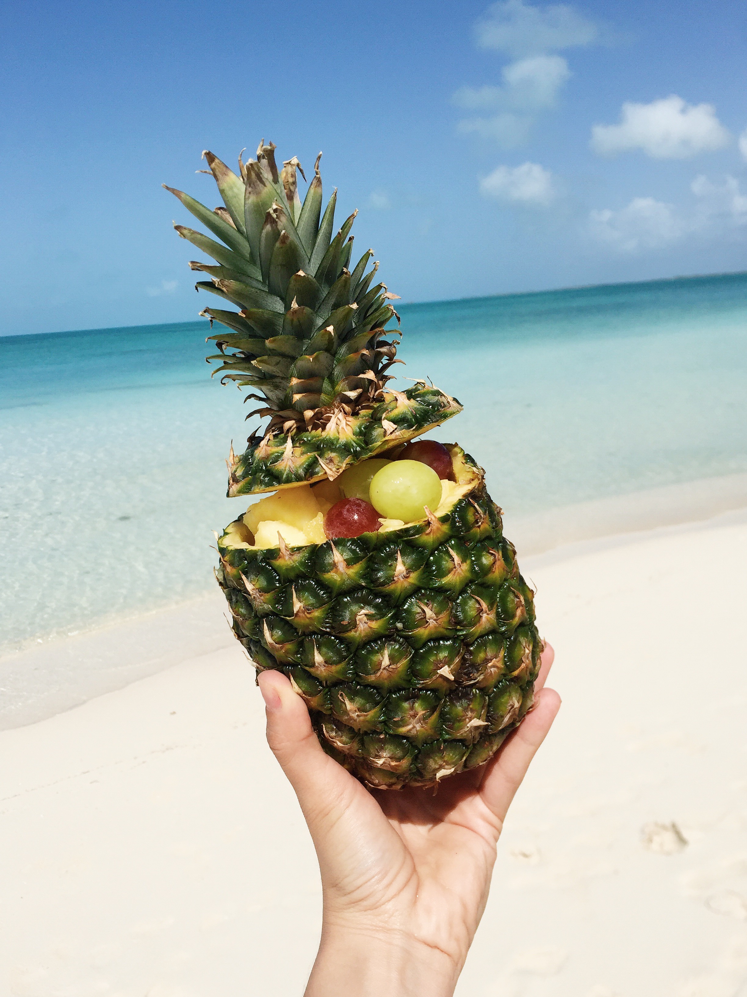 A2F Turks and Caicos Pineapple stuffed with fruit
