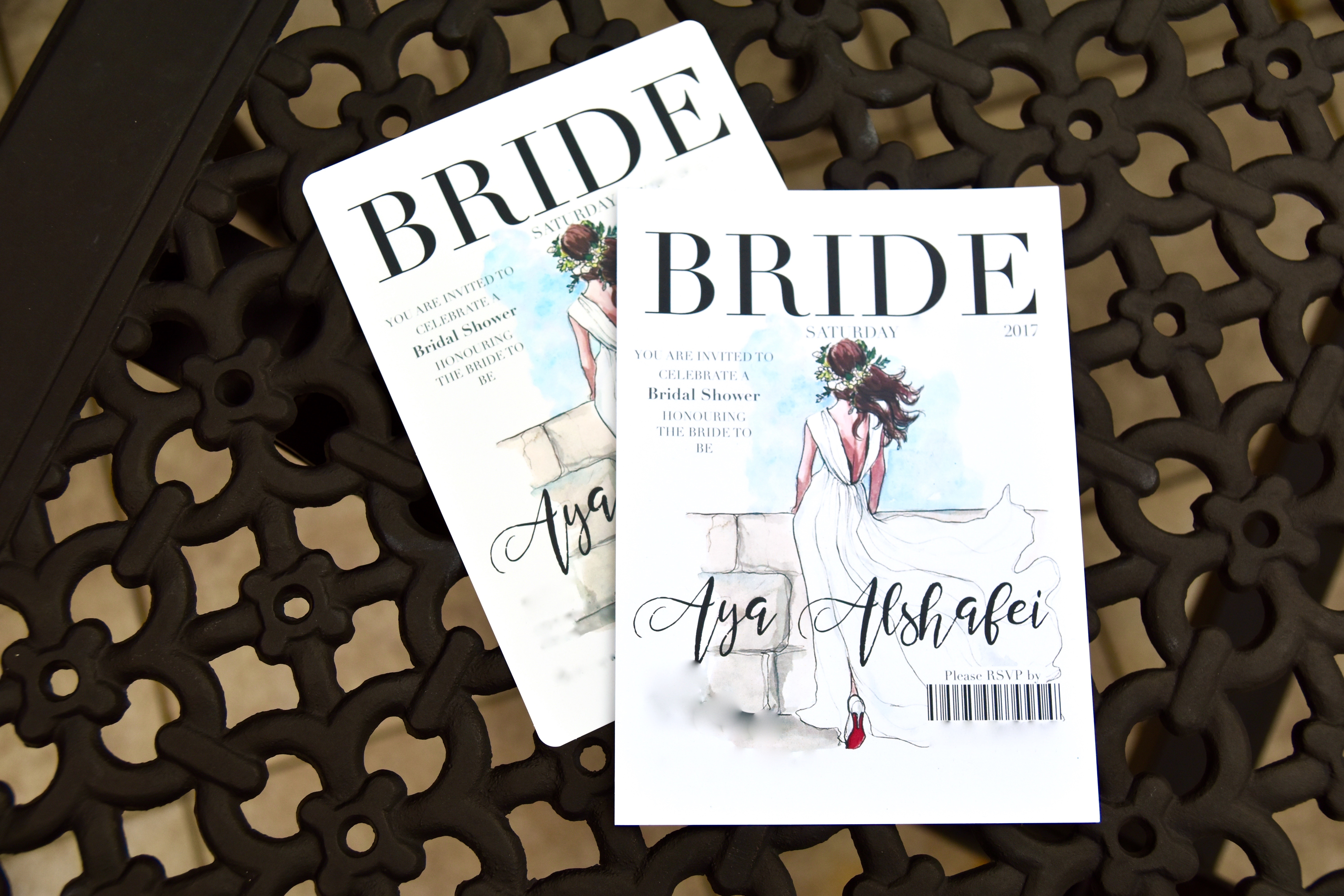 Aya's Bridal Shower invitations