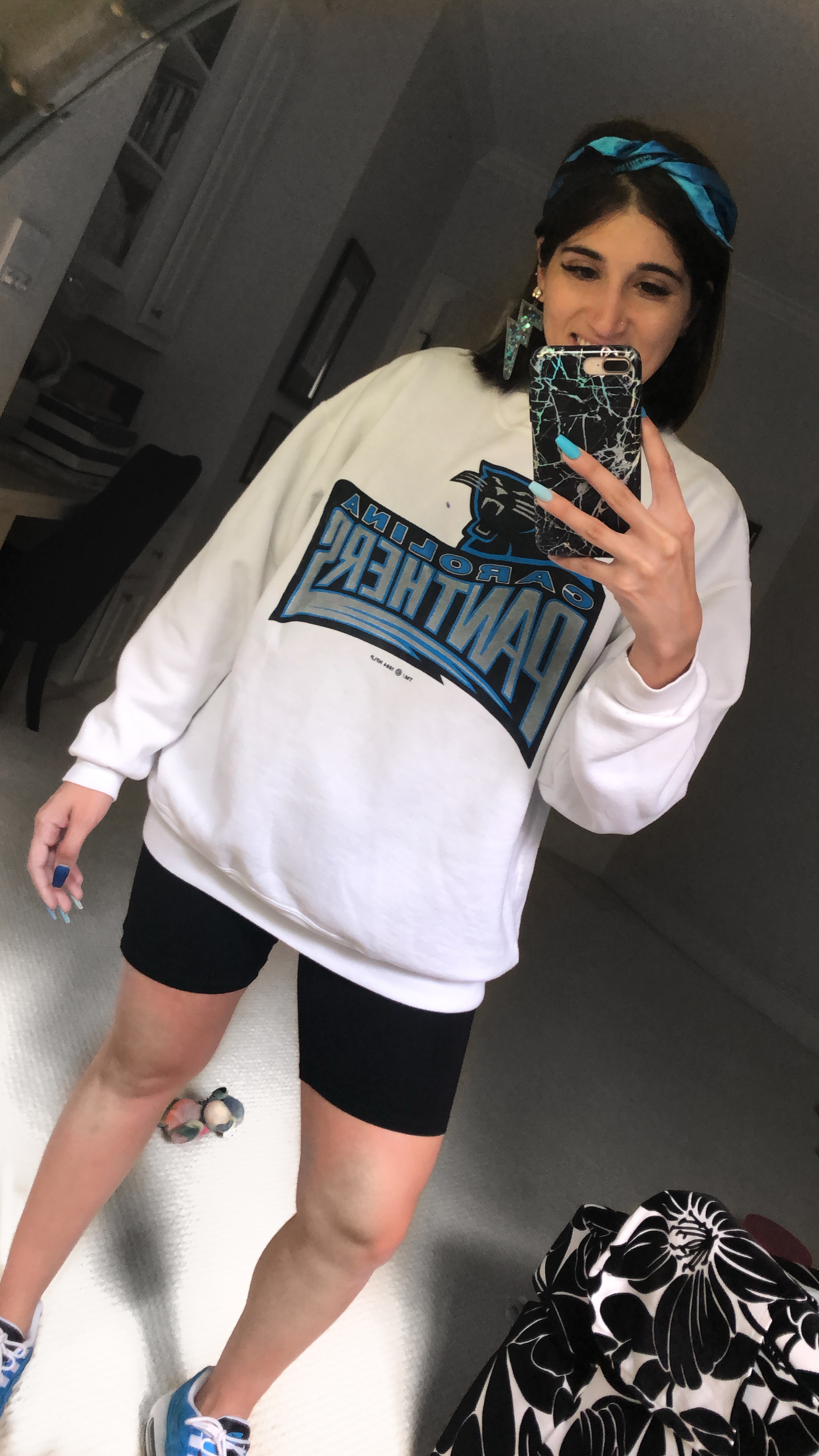 Carolina Panthers Vintage Sweatshirt from Public Interest CLT 