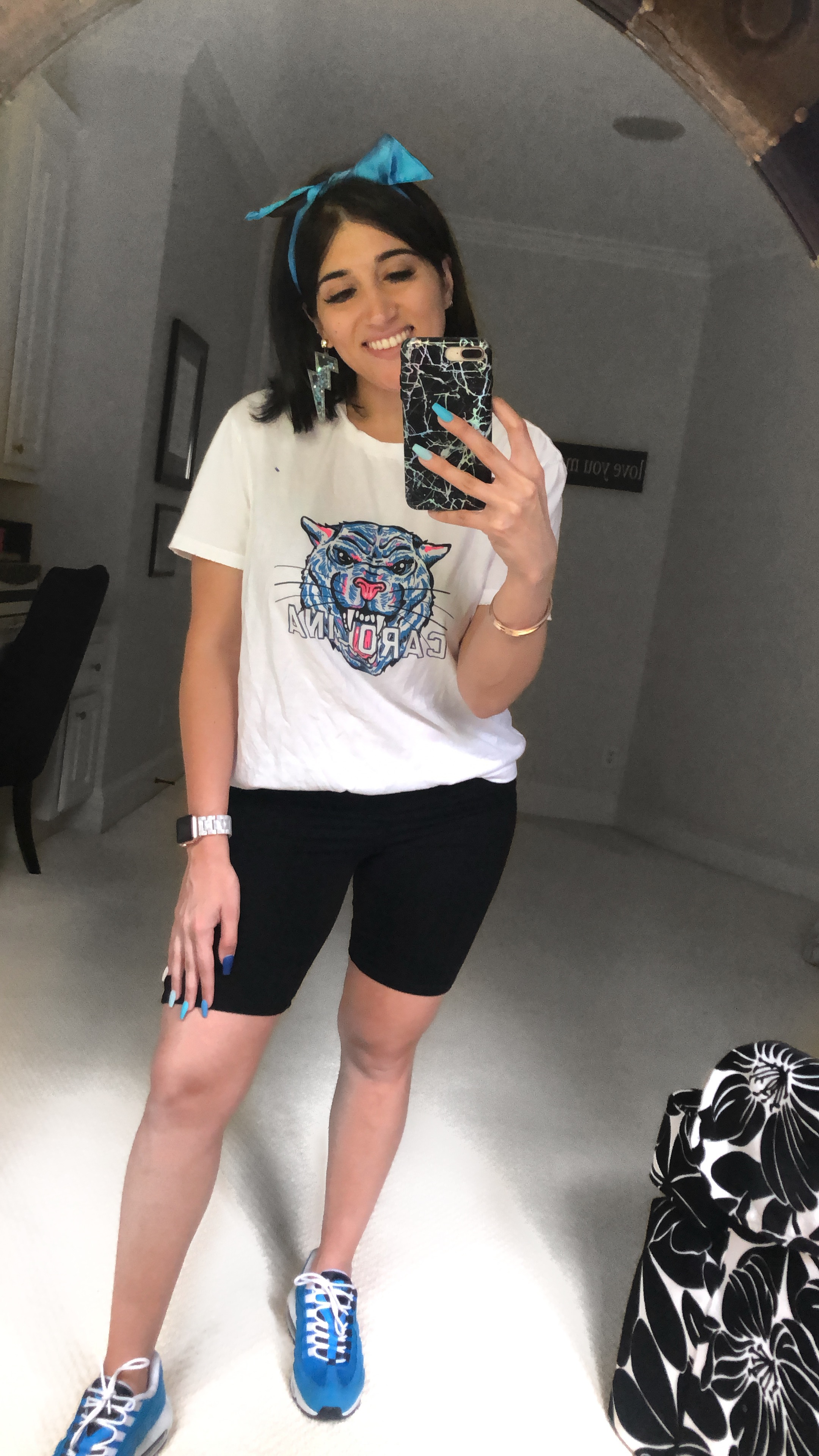Carolina Panthers Throwback Tee from Girl Tribe Co.