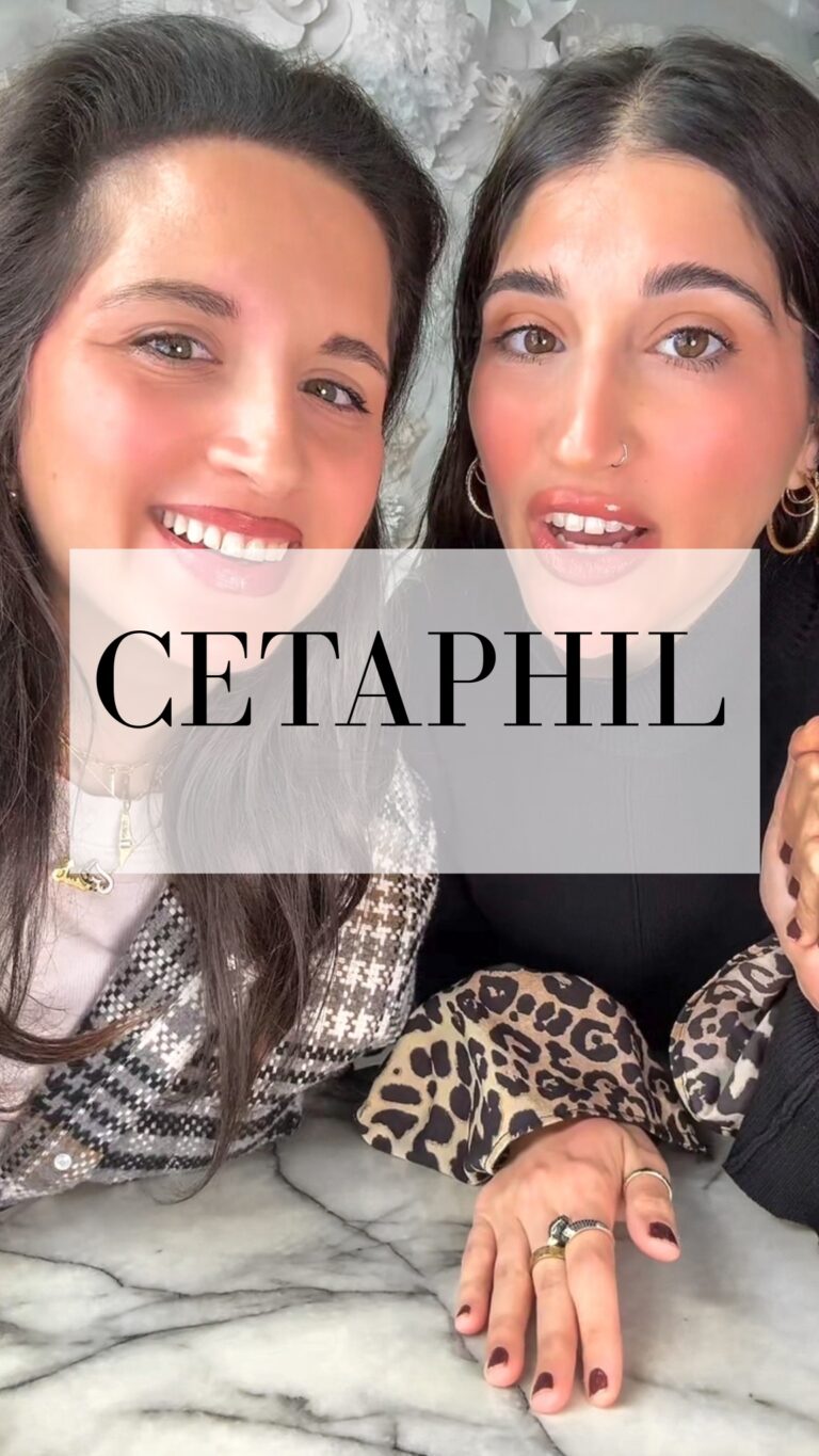 Dania and Aya with the word Cetaphil