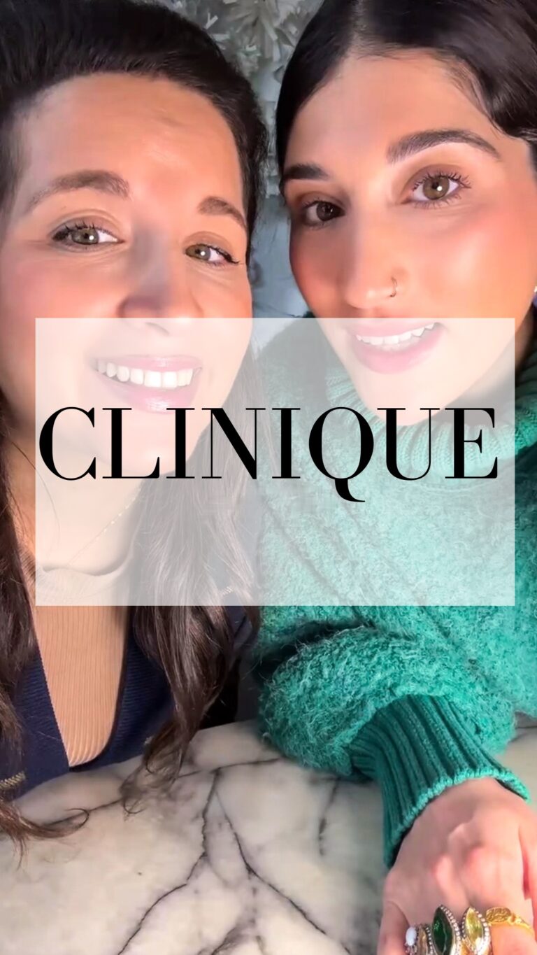 Dania and Aya with the word Clinique